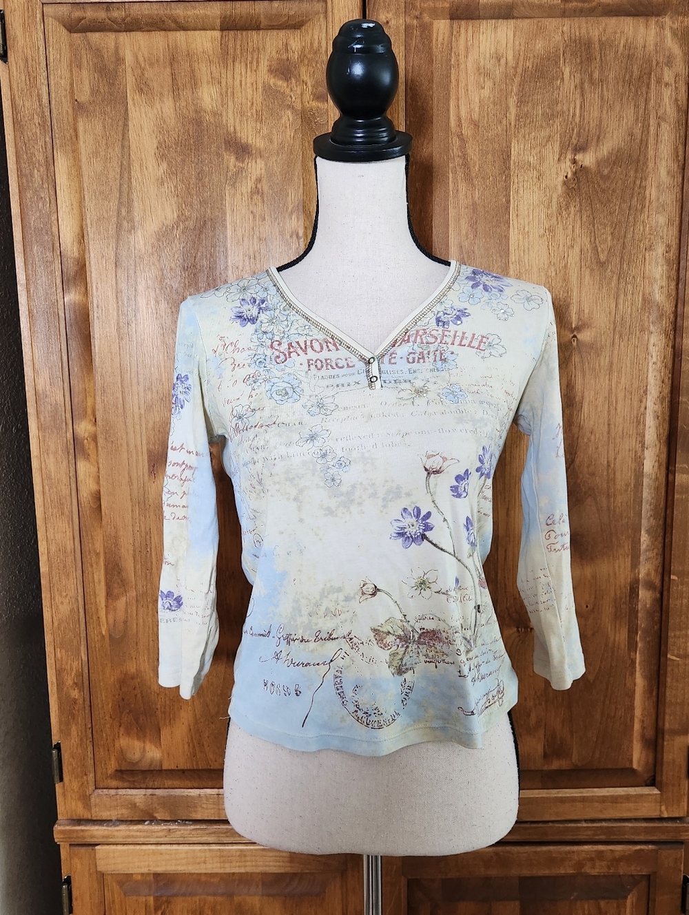 Y2K Tuscan Mom Style Top | M